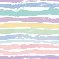 Fototapete - Colorful striped pattern in pastel shades on a light background suitable for modern decor and design projects. Generative AI