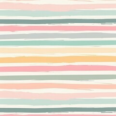 Poster - Colorful striped pattern in soft pastel shades ideal for artistic projects and designs. Generative AI