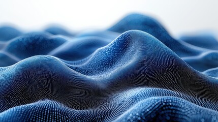 Poster - Abstract representation of waves in deep blue tones, suggesting depth and movement.