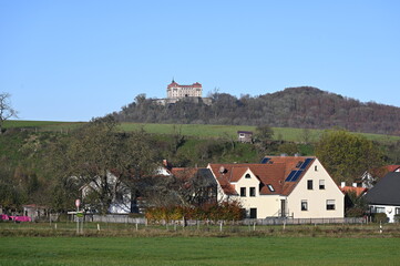 Wall Mural - Schackau mit Schloss Bieberstein in der Rhoen