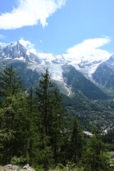 Wall Mural - Chamonix und Mont Blanc-Massiv