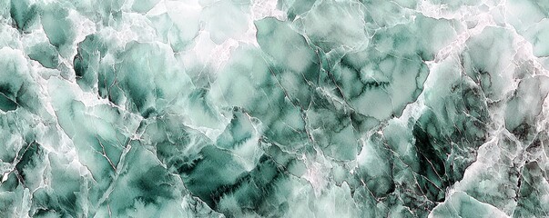 Poster - Elegant Green and White Marble Texture with Natural Patterns for Design, Backgrounds, and Luxury Concepts in Decorative Arts and Interior Design
