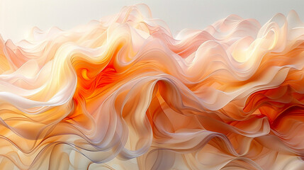 Wall Mural - fluid swirls of color create a mesmerizing abstract landscape in hues