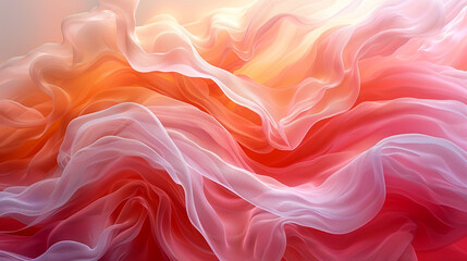 Wall Mural - swirling waves of color create a dreamy abstract landscape