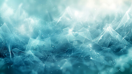 Wall Mural - ethereal waves of light dance across a serene digital landscape