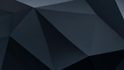Poster - Elegant Black Geometric Polygon Motion Background Animation