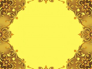 Wall Mural - Luxurious and elegant golden background with geometric design elements, texture, decorative, bright