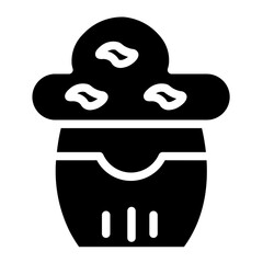 Cupcake Food Muffin Glyph Icon