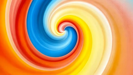 Poster - Colorful swirling abstract pattern evoking energy and movement in vibrant hues and gradients