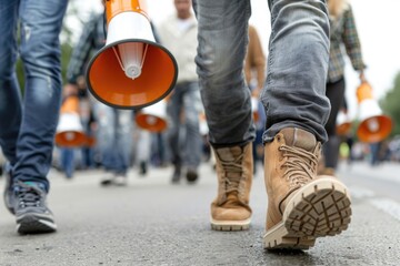 The rally - protest assembly, strike demonstration, rights march, public activism, movement mobilization, collective action, demand expression, social justice campaign, civil awareness initiative.