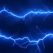 © Elena - Stunning blue electric lightning dances through space amidst swirling particles in dark backdrop