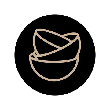 bowl icon, vectors illustration symbol design