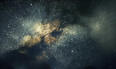 Wall Mural - A stunning view of a star-filled galaxy, showcasing cosmic beauty and vastness.