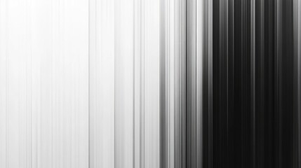 Poster - Abstract Black and White Vertical Lines Creating a Minimalist Design