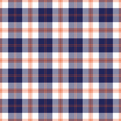 Wall Mural - Summer Brights Plaid Check Seamless Pattern - Cute plaid check repeating pattern design