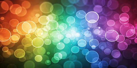 Aufkleber - Abstract Colorful Background with Defocused Circles of Light