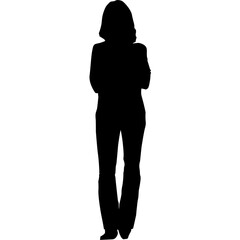 silhouette of a woman