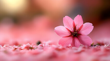 Wall Mural - Pink Flower Blossoms Beautifully in Spring