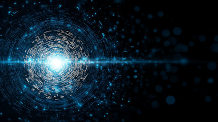 Wall Mural - cosmic vortex: a mesmerizing swirl of energy radiates outwards from a central point of light, evokin