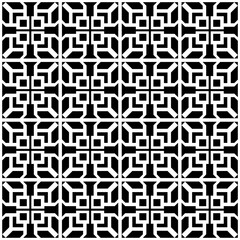 Seamless abstract geometric pattern in black and white, creating an elegant and modern impression. Suitable for backgrounds, wallpapers, textiles, fabrics, etc.