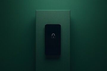 Aufkleber - A concept image featuring two-step verification for account security, with a phone and a lock symbol