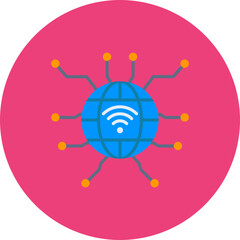 Canvas Print - Wireless network Icon