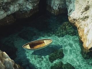 Poster - Small Boat on Water