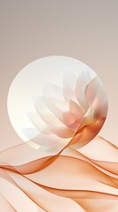 Poster - Dynamic gradient orange textures abstract art high-resolution images digital environment aesthetic perspective