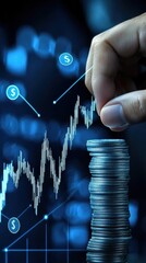 Poster - Strategic investment banking deals analyzing fund strategies in finance urban environment data visualization