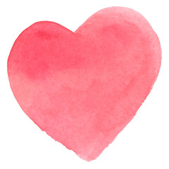 Wall Mural - watercolor pink heart sticker png valentines day