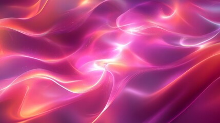Poster - Dynamic flowing abstract patterns digital art colorful waves vibrant environment close-up view visual serenity