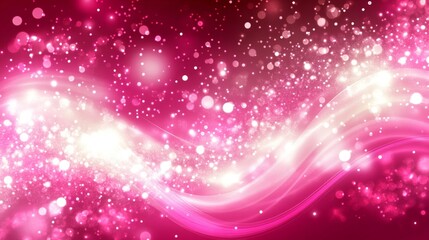 Poster - Dynamic pink bokeh background digital space abstract art vibrant environment colorful viewpoint artistic concept for creativity