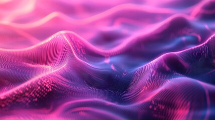 Poster - Vibrant wave patterns abstract digital art colorful waves 3d render artistic perspective visual exploration for digital aesthetics