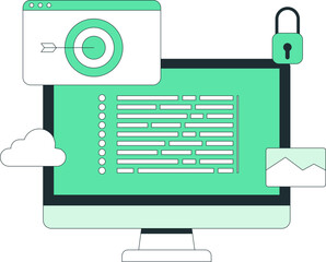 Programming Illustration on Computer Screen