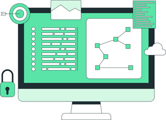 Programming Illustration on Computer Screen