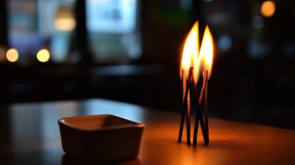 Poster - fire, minimalist style, clean aesthetic, sharp focus