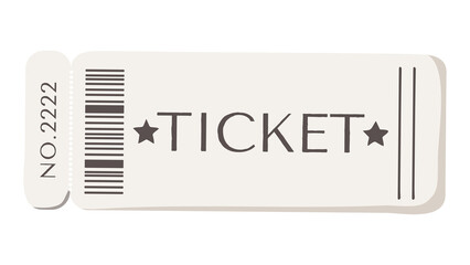 Poster - Cute concert ticket png paper illustration, transparent background