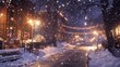 © Charoen - snow, artistic design, dynamic lighting, ultra-realistic