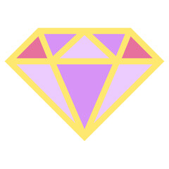Wall Mural - pastel diamond design element transparent png