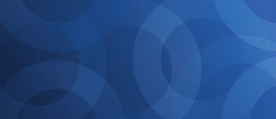 Poster - abstract blue circles background. blue futuristic technology background with circular line shape pat