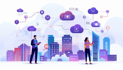 Aufkleber - Cloud Computing and Smart City Integration: Digital Transformation