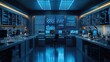 © Asgar - Futuristic laboratory with advanced technology and equipment.