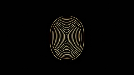Leinwandbilder - Digital fingerprint graphic showing intricate details with ample copy space for creative use and design applications. Generative AI