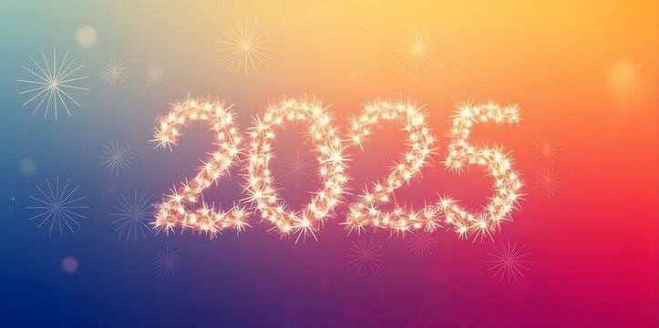 2025, New Year celebration of new possibilities and cherished moments