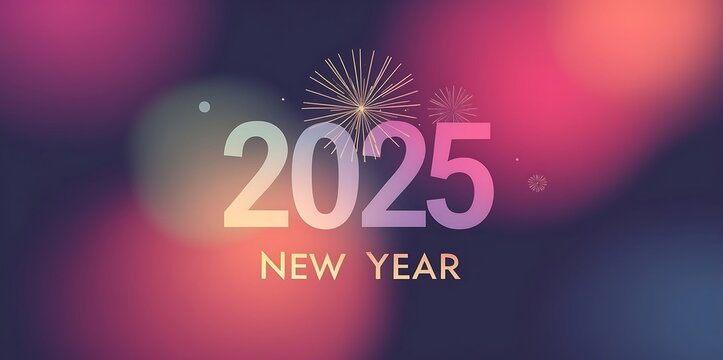 2025, New Year celebrations welcoming hope, dreams, and endless happiness