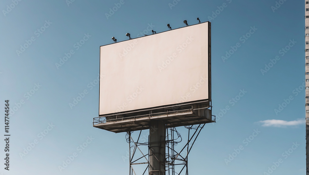 Commercial billboard mockup display design and outdoor background Stock ...