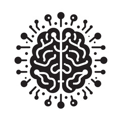 Poster - Abstract brain with connections.
