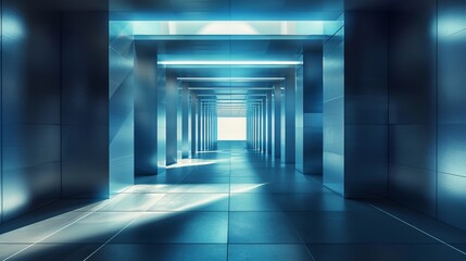 Poster - Blank area ideal for cybersecurity visuals.