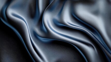 Poster - Luxurious Abstract Background with Smooth Satin Texture Featuring Flowing Curves and Subtle Elegance Ideal for Design Projects