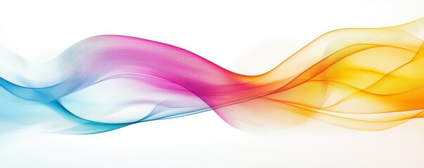 Poster - a dynamic and fluid background featuring colorful flowing lines